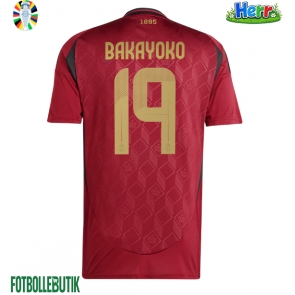 Belgien Johan Bakayoko #19 Hemmatröja EM 2024 Kortärmad
